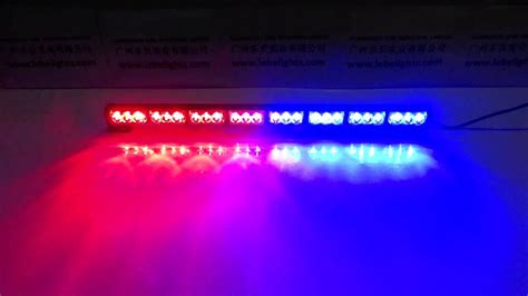 Lb1210 8 Red And Blue Led Dash Light Led Police Light Youtube