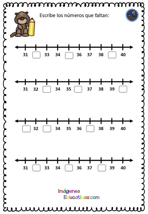 Recta Numerica 4 Imagenes Educativas