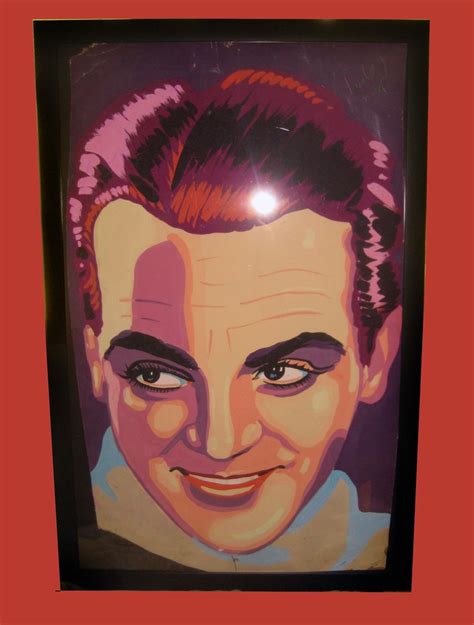 Large James Cagney Original Painting By John Kilduff Who Was A