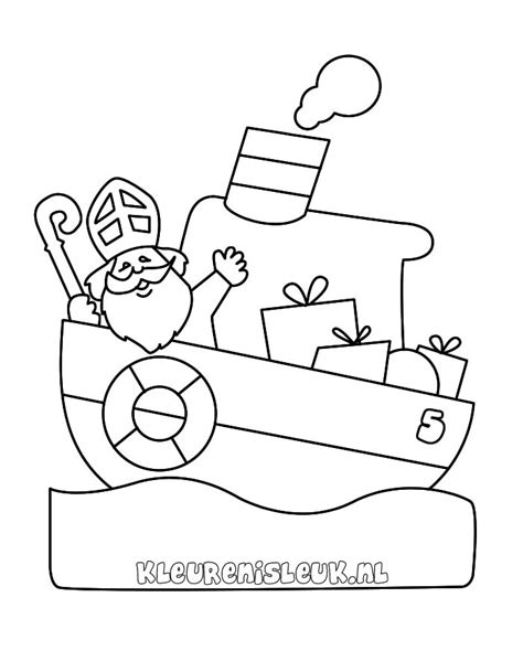 Pakjesboot van Sinterklaas Sinterklaas, Kleurplaten, Kind