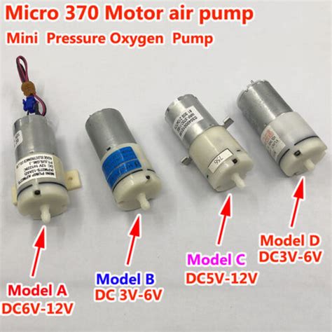 Dc 3v 12v 6v 9v Mini 370 Motor Air Pump Oxygen Pump For Water Aquarium