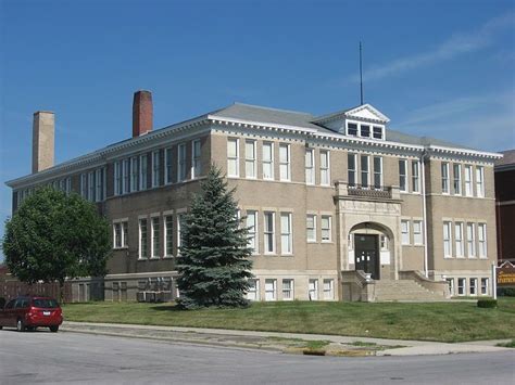 Front And Southern Side Of The Former Blume High School Located At 405