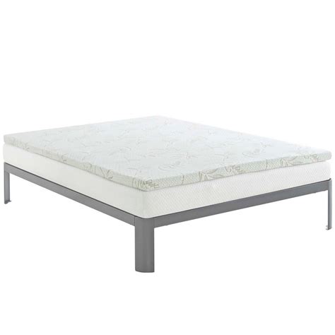 The lucid gel memory foam mattress topper is three inches thick, providing added support for your back. MODWAY Relax Queen 2 in. Gel Memory Foam Mattress Topper ...
