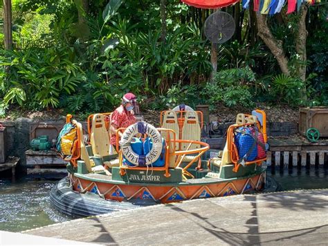 Cast Members Cleaning The Water Vehicles At Kali River Rapids In Disney
