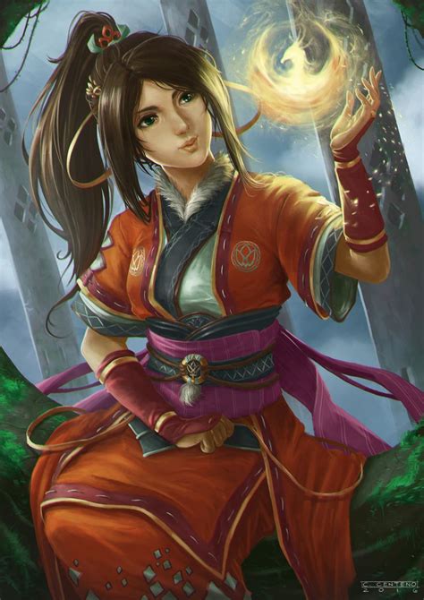 Artstation Suzaku Pyromancer Cj Centeno Female Warrior Art Character Art Fantasy