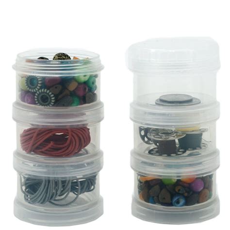 Storage Container Impact Resistant Stackable Clear Containers 6 For