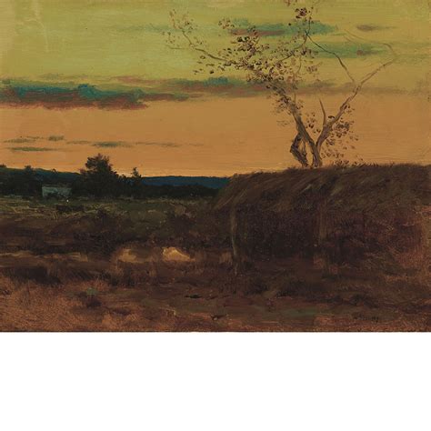 George Inness American 1825 1894 Late Sunset Circa 1884 For Sale At