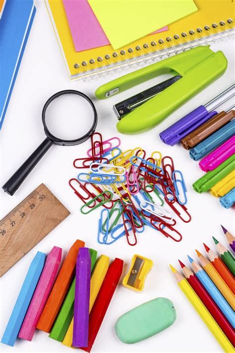 The School Stationery Stock Photo Image Of Pencil Group 120017610