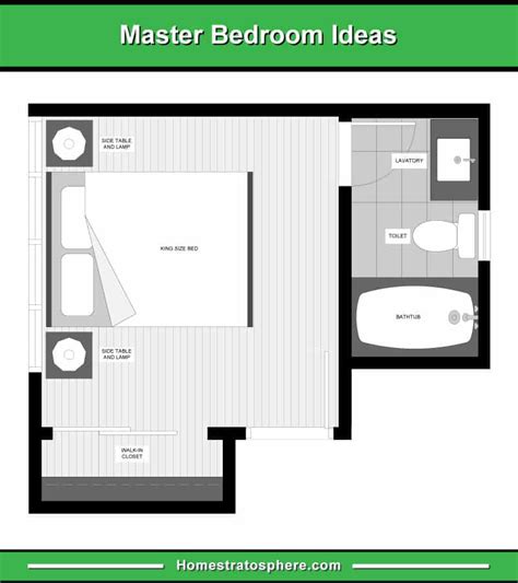 Master Bedroom And Bathroom Floor Plans Floorplans Click