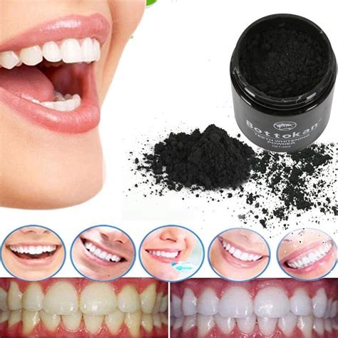 Beauty Teeth Natural Organic Activated Charcoal Bamboo Whitening Tooth Powder New Teeth