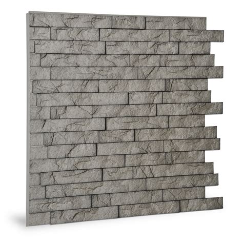 Innovera Décor Ledge Stone Brick Design 3d Wall Tiles Interlocking