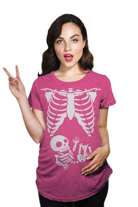 Pregnant Shirt Skeleton Funny Maternity Shirt Funny Pregnant Etsy