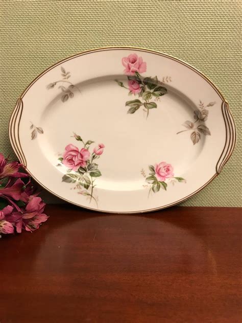 Vintage Rose Platter, Noritake Rosa 5460 pattern Platter, Noritake Rosa