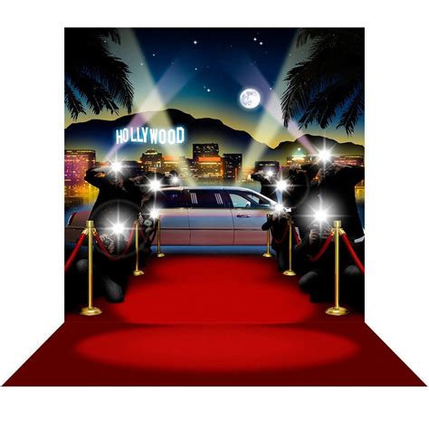 Red Carpet Backdrop Paparazzi Hollywood A Star Is Born Etsy