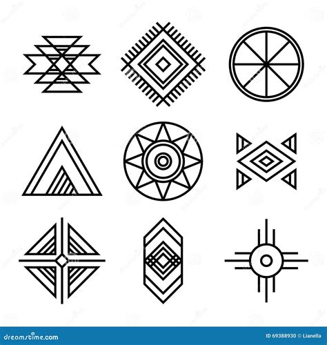 Tribal Symbols Stock Illustrations 12716 Tribal Symbols Stock