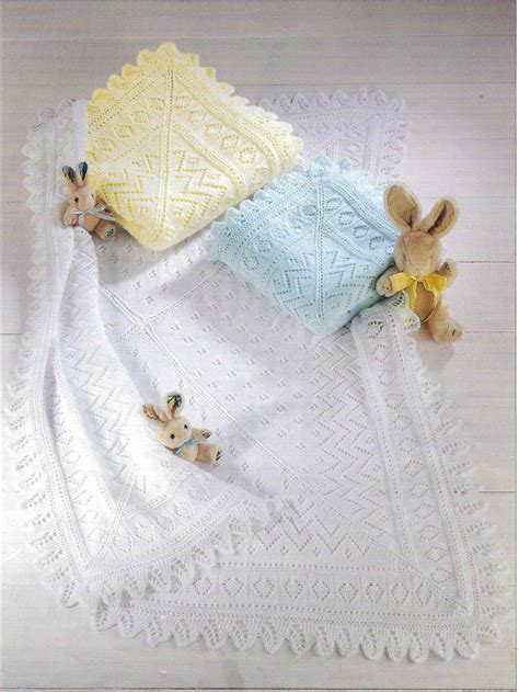 Lace shawl patterns, shetland shawls, cabled shawls, prayer shawls and more! Baby Shawl Knitting Pattern 3 Ply 4 Ply DK Baby Square ...