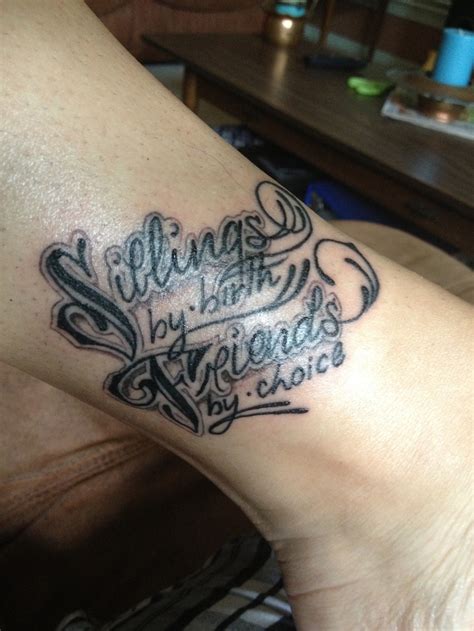 Brother And Sister Tattoo Quotes Quotesgram