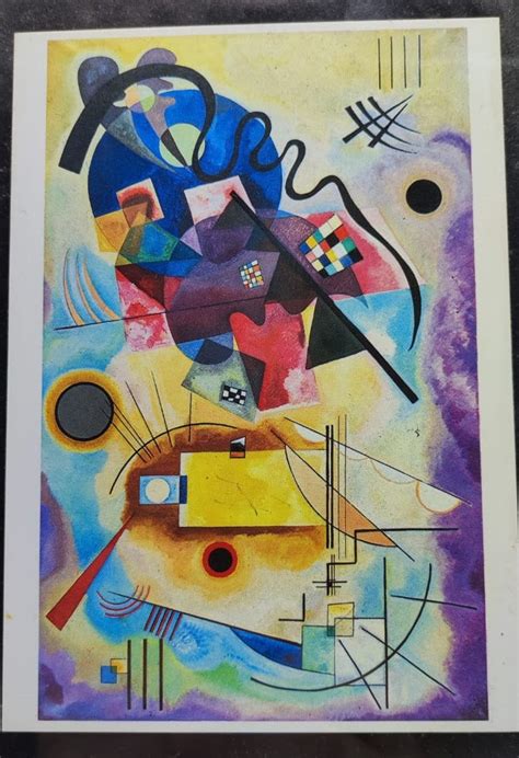 Wassily Kandinsky Yellow Red Blue Photo Painting Etsy