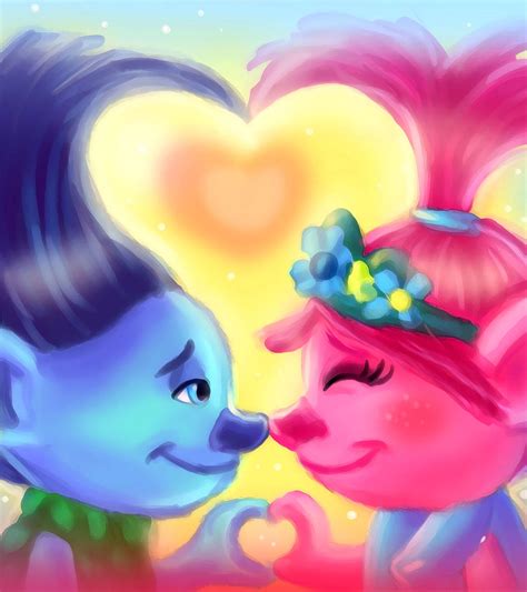 Trolls Poppy And Branch Kiss Featured Trolls The Beat Goes On Amino