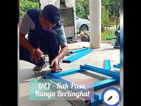 Rak bunga bertingkat uk 40x40 rak besi siku lubang murah. Paip Pvc Rak Pasu Bunga Bertingkat