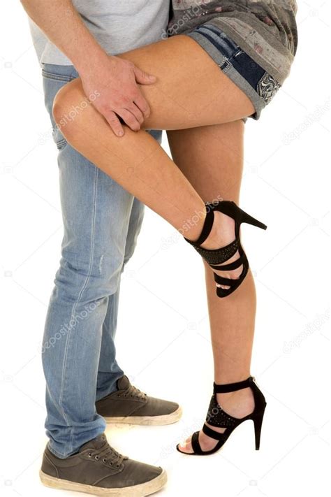 Man Holding Woman Leg Stock Photo By Alanpoulson