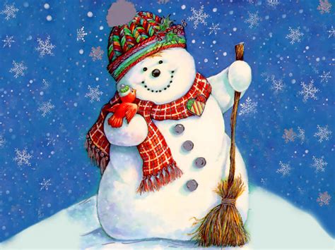 Wallpapers Christmas Snowman Wallpapers