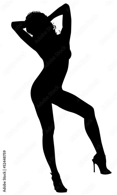 Sexy Woman Silhouette Stock Vektorgrafik Adobe Stock