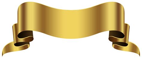 Gold Clip Art Gold Banner Transparent Png Clip Art Image Png Download Free