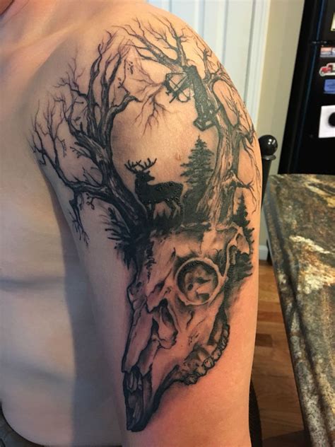 We did not find results for: Tattoo, deer skull, hunting, bow and arrow, trees, | Deer ...