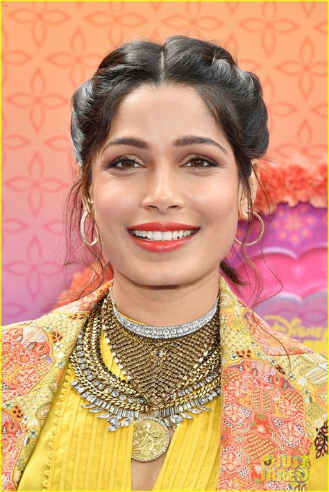 Freida Pinto And Leela Ladnier Go Bright And Colorful For Mira Royal Detective Premiere Photo