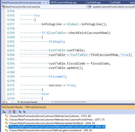 Debug Code Using Find All References D365 Visual Studio Atnyla
