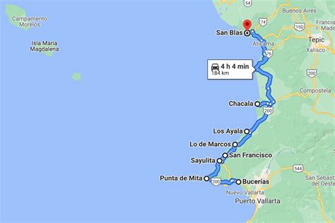 8 Essential Stops Along Mexicos Riviera Nayarit Road Trip Itinerary Map