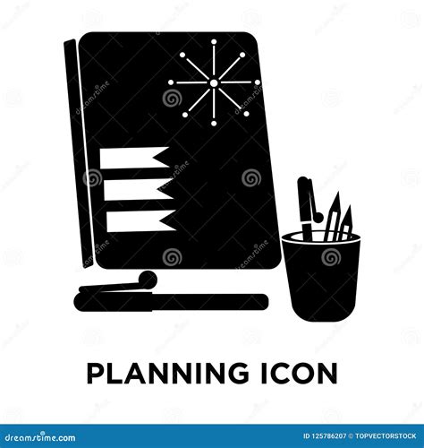 Planning Icon Vector Isolated On White Background Logo Concept Stock