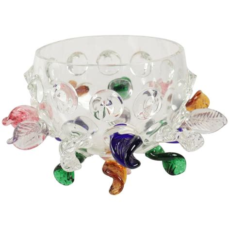Beautiful Blown Glass Bowl By Borek Sipek Isotta 20th Century Glass Blowing Glass Bowl Glass