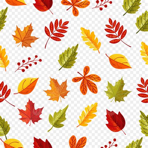 Autumn Leaves Seamless Vector Design Images Leaves Autumn Seamless