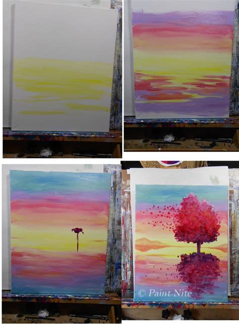 The 25 Best Sunset Paintings Ideas On Pinterest Canvas