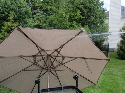 Patio umbrellas bring the outdoor seating areas together and really complete the decor. DIY by Design: How to Clean Your Patio Umbrella