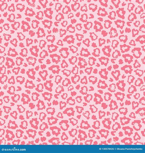 Pink Leopard Skin Fur Print Pattern Stock Vector Illustration Of