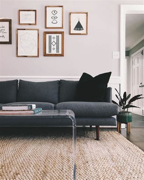 Burrard Graphite Gray Sofa Sofas Article Modern Mid Century And