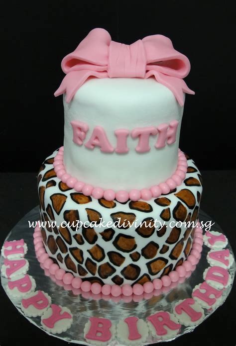 Cupcake Divinity Mini 2 Tier Faith Birthday Cake