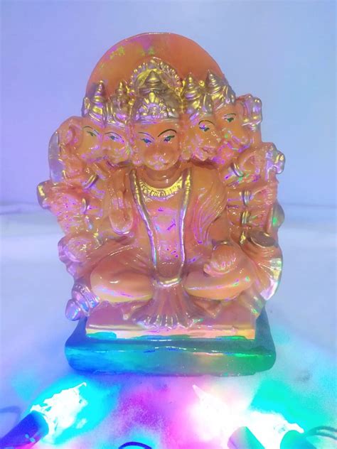 Buy Letters Lord Panchmukhi Hanuman Sitting Statue For Home Pooja