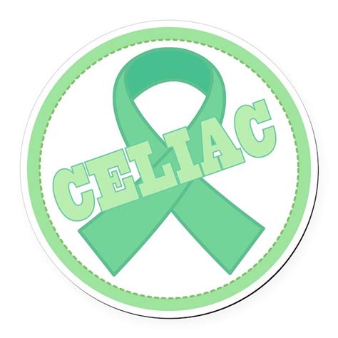 Celiac Disease Ribbon Round Car Magnet By Lightgreenawarenessribbontshirts