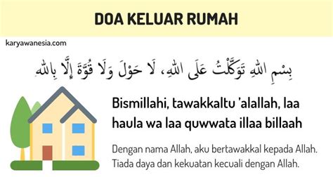 Bacaan Doa Keluar Masuk Rumah Lengkap Dengan Artinya Mutualist Us