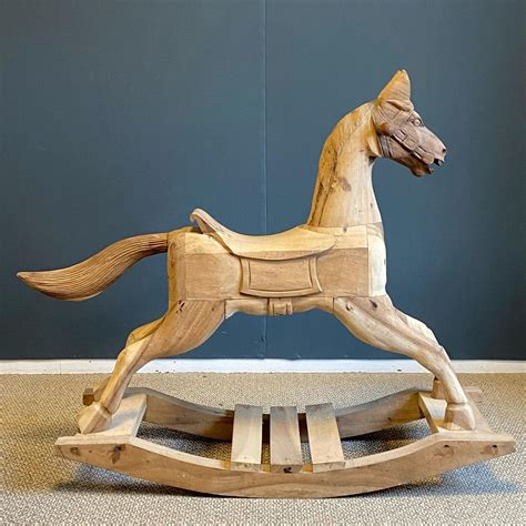 Hand Carved Wooden Rocking Horse Vintage Toys And Games Hemswell