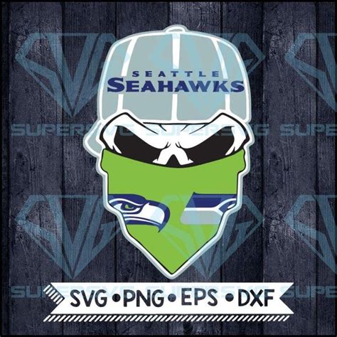 Seattle Seahawks Svg Nfl Svg Skull Svg Files For Cricut Football Svg