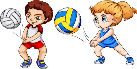 Children Playing Baseball Transparent Stock Playing Volleyball Png