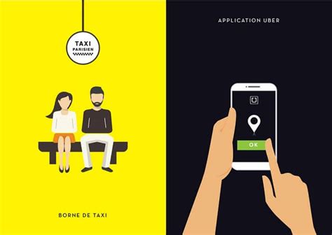 Infographie: les différences entre les taxis et Uber
