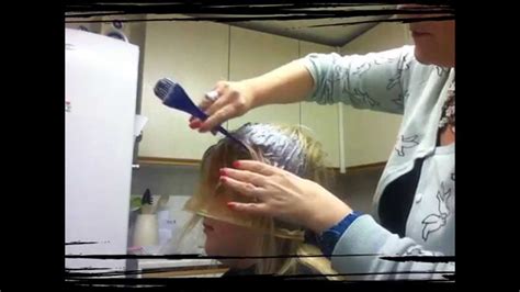 Choose a highlighter kit with a cap if you have short hair. Highlights regrowth-- roots refresh using a highlighting ...