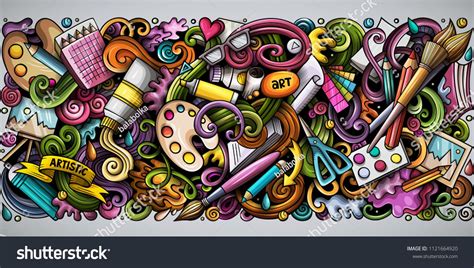 Colored Doodle Art Vector