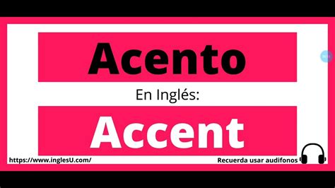 Palavras Em Ingles Com Acento